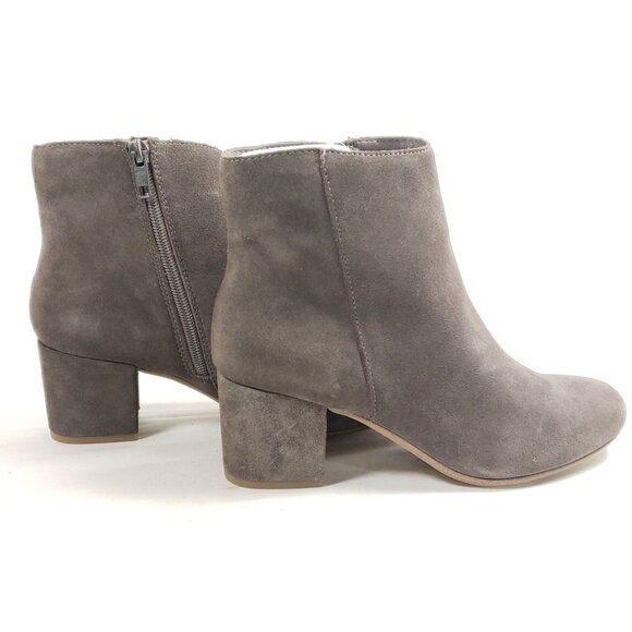 Holster Women's Size 8 Taupe Suede Ankle Boots With Block Heel - Picture 9 of 9